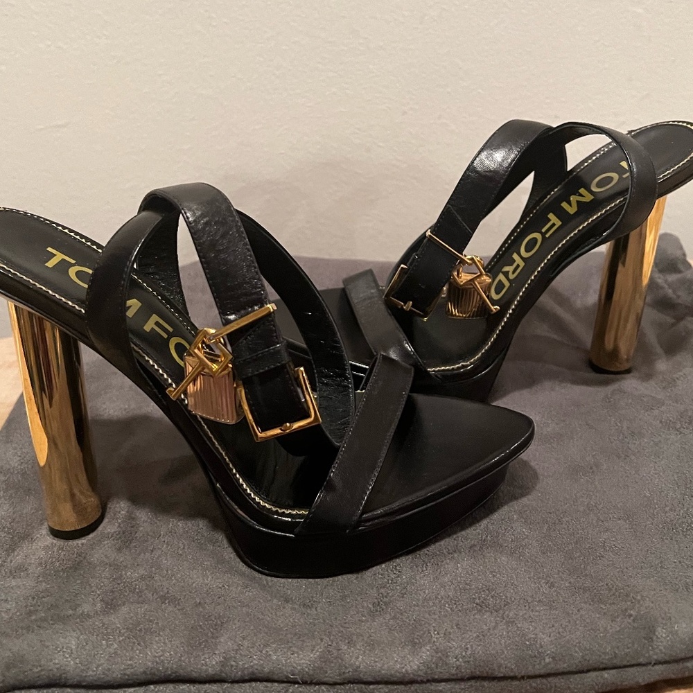 Tom Ford platform sandals with lock